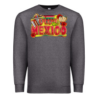 Charcoal Heather Viva Mexico Premium Sweatshirt - texasbilliewilder