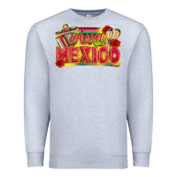 Heather Grey Viva Mexico Premium Sweatshirt - texasbilliewilder