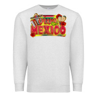 Oatmeal Heather Viva Mexico Premium Sweatshirt - texasbilliewilder