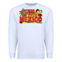 White Viva Mexico Premium Sweatshirt - texasbilliewilder