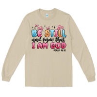 Mushroom be still and know that i am god psalm 46 10 Long Sleeve Tee - MaliasSmallBusiness