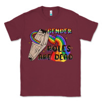 Burgundy gender roles are dead Classic Tee - MaliasSmallBusiness