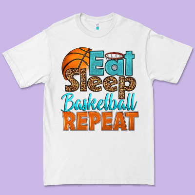 Eat Sleep Basketball Repeat Premium Tee Designed By Hra Design Shop
