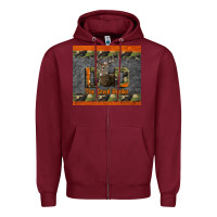 Burgundy Western Dad The Great Hunter Zipper Hoodie - LillyAllenDesigns