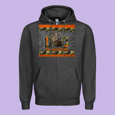 Western Dad The Great Hunter Zipper Hoodie Designed By Lillyallendesigns