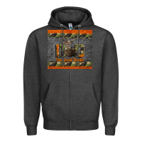 Charcoal Heather Western Dad The Great Hunter Zipper Hoodie - LillyAllenDesigns