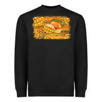 Black Mango Background Heavyweight Sweatshirt - Jasminsmagicworld