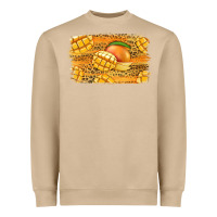 Mushroom Mango Background Heavyweight Sweatshirt - Jasminsmagicworld