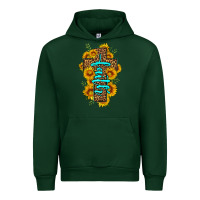 Forest Green faith sunflower leopard cross olivia Urban Hoodie - OliviaCreatesArt