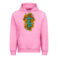 Fuchsia Pink faith sunflower leopard cross olivia Urban Hoodie - OliviaCreatesArt