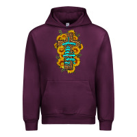 Mauve Wine faith sunflower leopard cross olivia Urban Hoodie - OliviaCreatesArt