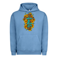 Pigment Pebble Blue faith sunflower leopard cross olivia Urban Hoodie - OliviaCreatesArt