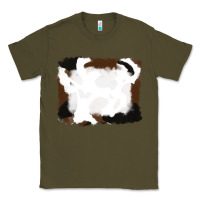 Army Green cowhide frames background Classic Tee - RanaPortraitStore