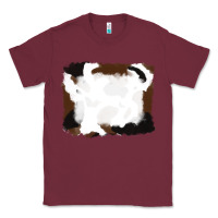 Burgundy cowhide frames background Classic Tee - RanaPortraitStore