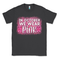 Smoke in october we wear pink leopard glitter Classic Tee - AdoDesignShop