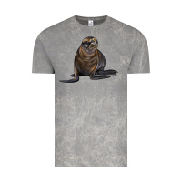 Cloud Rock Sea Lion Illustrations Vintage Tee - LillyAllenDesigns