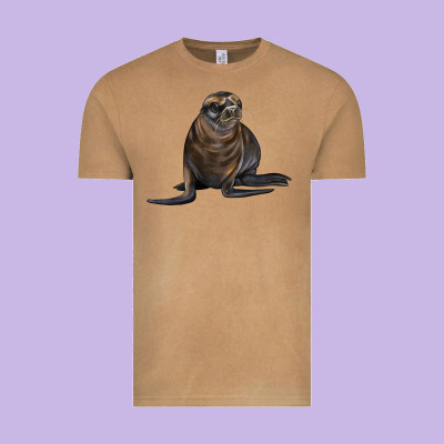 Sea Lion Illustrations Vintage Tee Designed By Lillyallendesigns