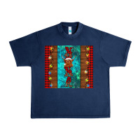 Navy nana highland cow Christmas Urban Heavy Tee - BarkalooDesign