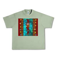 Oil Green nana highland cow Christmas Urban Heavy Tee - BarkalooDesign