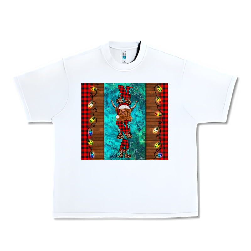 Nana Highland Cow Christmas Urban Heavy Tee by BarkalooDesign | Teevron