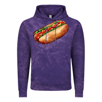 Cloud Purple American hot dog Vintage Hoodie - AdoDesignShop