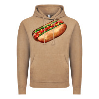 Vintage Coffee American hot dog Vintage Hoodie - AdoDesignShop