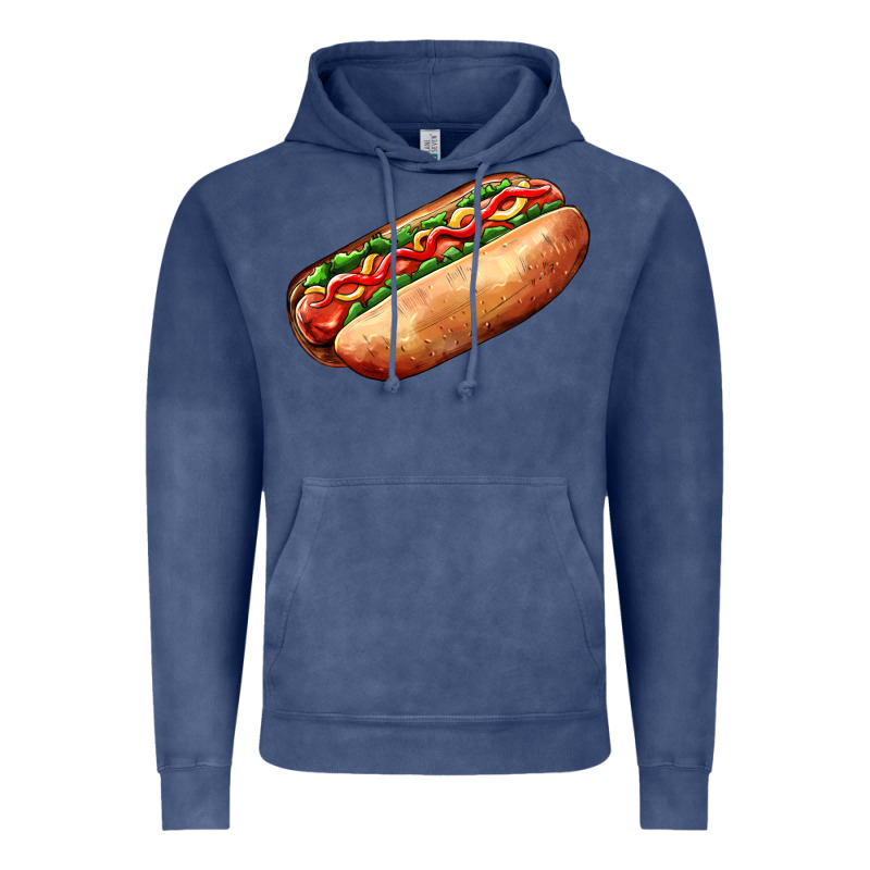 American Hot Dog Vintage Hoodie by AdoDesignShop | Teevron