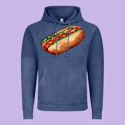 American Hot Dog Vintage Hoodie Designed By Adodesignshop