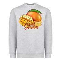 Heather Grey Mango Tropical Summer Heavyweight Sweatshirt - Jasminsmagicworld