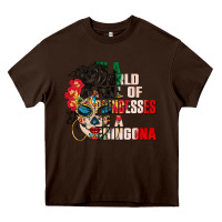 Chocolate Brown in a world full of princesses be a chingona Heavy Core Tee - CTS Tumbler Store