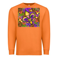 Carrot Mardi Gras fleur de lis Premium Sweatshirt - NancyCooperArtShop