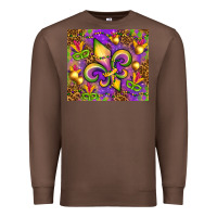 Chestnut Mardi Gras fleur de lis Premium Sweatshirt - NancyCooperArtShop