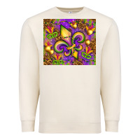 Sandshell Mardi Gras fleur de lis Premium Sweatshirt - NancyCooperArtShop