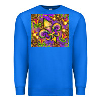 True Royal Mardi Gras fleur de lis Premium Sweatshirt - NancyCooperArtShop