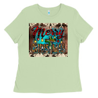 Matcha merry christmas cross tumbler Ladies Tee - JahusDesignShop