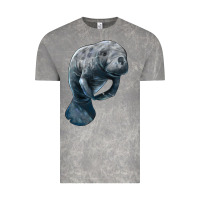 Cloud Rock Manatee Illustrations Vintage Tee - LillyAllenDesigns