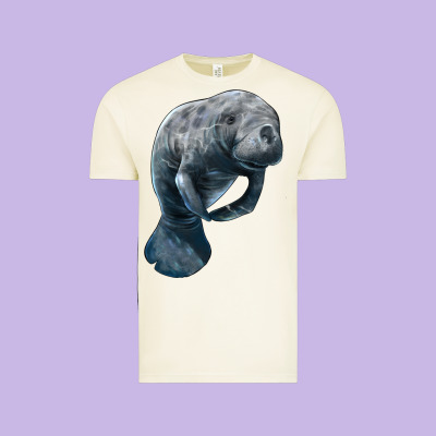 Manatee Illustrations Vintage Tee Designed By Lillyallendesigns