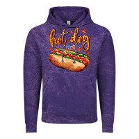Cloud Purple hot dog Vintage Hoodie - AdoDesignShop