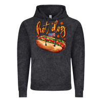 Vintage Black hot dog Vintage Hoodie - AdoDesignShop