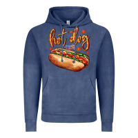 Vintage Denim hot dog Vintage Hoodie - AdoDesignShop
