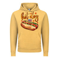 Vintage Mustard hot dog Vintage Hoodie - AdoDesignShop