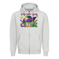 Dove Grey mardi gras cruise celebration Zipper Hoodie - LillyAllenDesigns