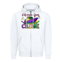 White mardi gras cruise celebration Zipper Hoodie - LillyAllenDesigns