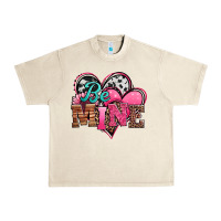 Valentines Day Western Hearts Be Mine Urban Heavy Tee | Teevron
