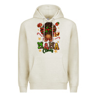 Mama Claus Afro Messy Bun Premium Hoodie | Teevron