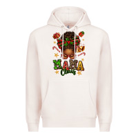 Pale Pink mama claus afro messy bun Premium Hoodie - texasbilliewilder