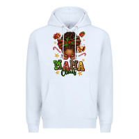 White mama claus afro messy bun Premium Hoodie - texasbilliewilder