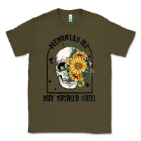 Army Green mentally ill but totally chill Classic Tee - MaliasSmallBusiness