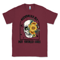 Burgundy mentally ill but totally chill Classic Tee - MaliasSmallBusiness