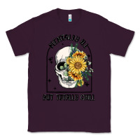 Plum mentally ill but totally chill Classic Tee - MaliasSmallBusiness